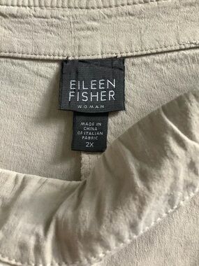 Eileen Fisher linen blend pants 2X